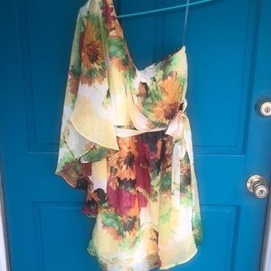 Gently worn one shoulder dress